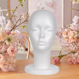 Maxbell Foam Mannequin Head Wigs Display Model for Stylist Clothing Stores Salon style A