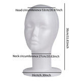 Maxbell Foam Mannequin Head Wigs Display Model for Stylist Clothing Stores Salon style A