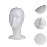 Maxbell Foam Mannequin Head Wigs Display Model for Stylist Clothing Stores Salon style B