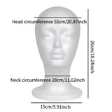 Maxbell Foam Mannequin Head Wigs Display Model for Stylist Clothing Stores Salon style B