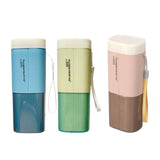Maxbell Toothbrush Holder Portable Modern Rinse Mouthwash Cup for Hotel Home Outdoor Blue