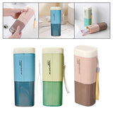 Maxbell Toothbrush Holder Portable Modern Rinse Mouthwash Cup for Hotel Home Outdoor Blue