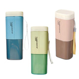 Maxbell Toothbrush Holder Portable Modern Rinse Mouthwash Cup for Hotel Home Outdoor Blue