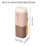 Maxbell Toothbrush Holder Portable Modern Rinse Mouthwash Cup for Hotel Home Outdoor Pink