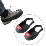 Maxbell 2 Pieces Overshoes Cover Rubber Anti Kick Shoe Covers Toe Safety Shoe Covers M