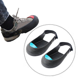Maxbell 2 Pieces Overshoes Cover Rubber Anti Kick Shoe Covers Toe Safety Shoe Covers XL