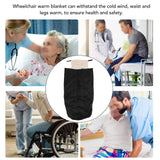 Maxbell Wheelchair Blanket Weatherproof with Zipper for Elder Winter Wheelchair Wrap