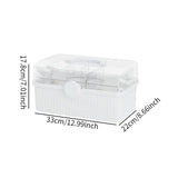 Maxbell Home Medicine Box Large Capacity First Aid Kits for Arts Crafts Cosmetic Car