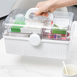 Maxbell Home Medicine Box Large Capacity First Aid Kits for Arts Crafts Cosmetic Car