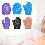 Maxbell Honeycomb Cleaning Bath Gloves Bath Washcloth Scrubber Reusable Scrub Gloves purple