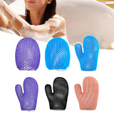 Maxbell Honeycomb Cleaning Bath Gloves Bath Washcloth Scrubber Reusable Scrub Gloves purple