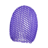 Maxbell Honeycomb Cleaning Bath Gloves Bath Washcloth Scrubber Reusable Scrub Gloves purple