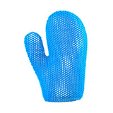 Maxbell Honeycomb Cleaning Bath Gloves Bath Washcloth Scrubber Reusable Scrub Gloves blue Finger