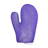 Maxbell Honeycomb Cleaning Bath Gloves Bath Washcloth Scrubber Reusable Scrub Gloves purple Figure