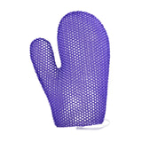 Maxbell Honeycomb Cleaning Bath Gloves Bath Washcloth Scrubber Reusable Scrub Gloves purple Figure