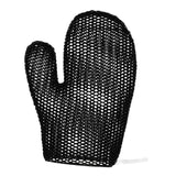 Maxbell Honeycomb Cleaning Bath Gloves Bath Washcloth Scrubber Reusable Scrub Gloves black Figure