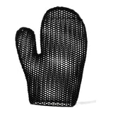 Maxbell Honeycomb Cleaning Bath Gloves Bath Washcloth Scrubber Reusable Scrub Gloves black Figure