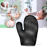 Maxbell Honeycomb Cleaning Bath Gloves Bath Washcloth Scrubber Reusable Scrub Gloves black Figure