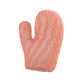 Maxbell Honeycomb Cleaning Bath Gloves Bath Washcloth Scrubber Reusable Scrub Gloves pink Figure