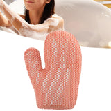 Maxbell Honeycomb Cleaning Bath Gloves Bath Washcloth Scrubber Reusable Scrub Gloves pink Figure