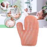 Maxbell Honeycomb Cleaning Bath Gloves Bath Washcloth Scrubber Reusable Scrub Gloves pink Figure