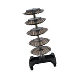 Maxbell Salon Trolley with Wheels Space Saving Auxiliary Beauty Shop Equipment Black