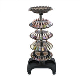Maxbell Salon Trolley with Wheels Space Saving Auxiliary Beauty Shop Equipment Black
