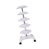 Maxbell Salon Trolley with Wheels Storage Tray Auxiliary Beauty Shop Equipment White