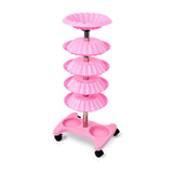 Maxbell Salon Trolley Multifunctional Organizer Storage Tray Auxiliary Vertical Pink