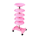 Maxbell Salon Trolley Multifunctional Organizer Storage Tray Auxiliary Vertical Pink