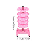 Maxbell Salon Trolley Multifunctional Organizer Storage Tray Auxiliary Vertical Pink