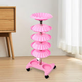 Maxbell Salon Trolley Multifunctional Organizer Storage Tray Auxiliary Vertical Pink