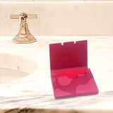 Maxbell 50x Soap Sheets for Hand Washing Mini Soap Paper for Indoor Hiking Traveling red