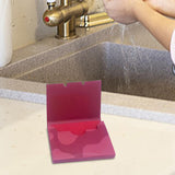 Maxbell 50x Soap Sheets for Hand Washing Mini Soap Paper for Indoor Hiking Traveling red