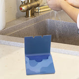 Maxbell 50x Soap Sheets for Hand Washing Mini Soap Paper for Indoor Hiking Traveling blue