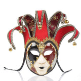 Maxbell Mardi Gras Mask Carnival Mask Prom Mask Stage Performance Costume Props Red