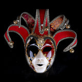 Maxbell Mardi Gras Mask Carnival Mask Prom Mask Stage Performance Costume Props Red