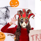 Maxbell Mardi Gras Mask Carnival Mask Prom Mask Stage Performance Costume Props Red