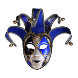 Maxbell Mardi Gras Mask Carnival Mask Prom Mask Stage Performance Costume Props Blue