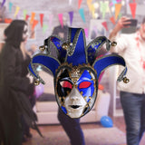 Maxbell Mardi Gras Mask Carnival Mask Prom Mask Stage Performance Costume Props Blue