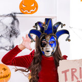 Maxbell Mardi Gras Mask Carnival Mask Prom Mask Stage Performance Costume Props Blue