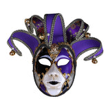 Maxbell Mardi Gras Mask Carnival Mask Prom Mask Stage Performance Costume Props Violet