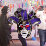 Maxbell Mardi Gras Mask Carnival Mask Prom Mask Stage Performance Costume Props Violet