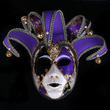 Maxbell Mardi Gras Mask Carnival Mask Prom Mask Stage Performance Costume Props Violet