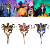 Maxbell Mardi Gras Mask Lady Wall Art Stage Show Birthday Headgear Club Cosplay Mask Black