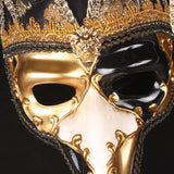 Maxbell Mardi Gras Mask Lady Wall Art Stage Show Birthday Headgear Club Cosplay Mask Black