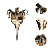 Maxbell Mardi Gras Mask Lady Wall Art Stage Show Birthday Headgear Club Cosplay Mask Black