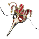 Maxbell Mardi Gras Mask Lady Wall Art Stage Show Birthday Headgear Club Cosplay Mask Red