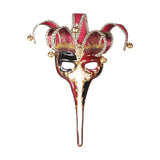 Maxbell Mardi Gras Mask Lady Wall Art Stage Show Birthday Headgear Club Cosplay Mask Red