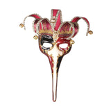 Maxbell Mardi Gras Mask Lady Wall Art Stage Show Birthday Headgear Club Cosplay Mask Red